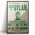 Vintage Bob Dylan Concert Poster - Retro Music Wall Art