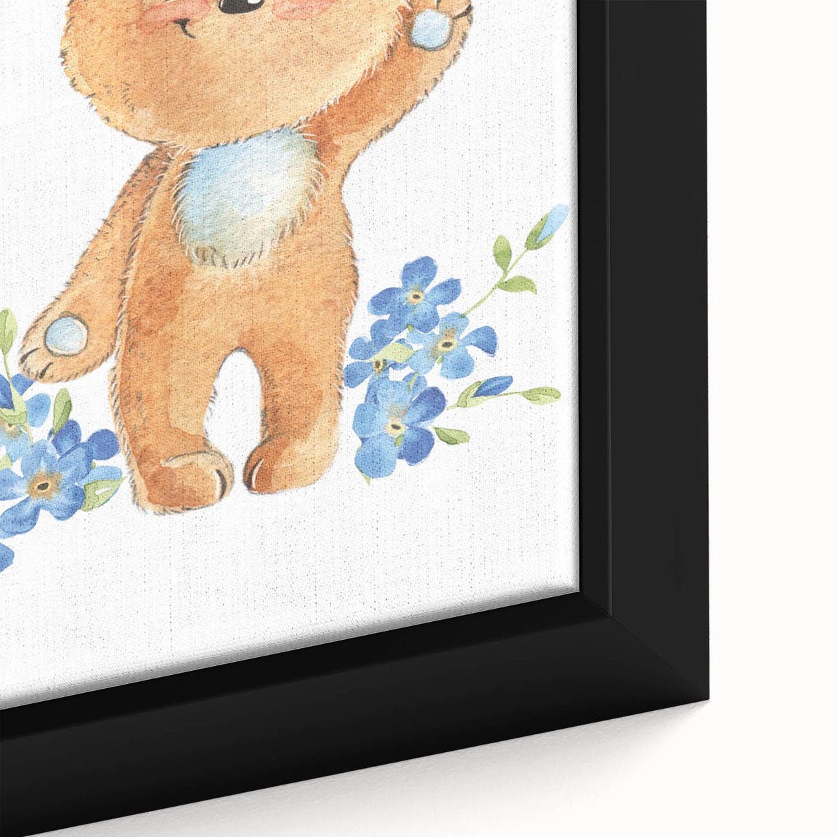 Playful Bear Nursery Canvas Prints - Kids Room Wall Art