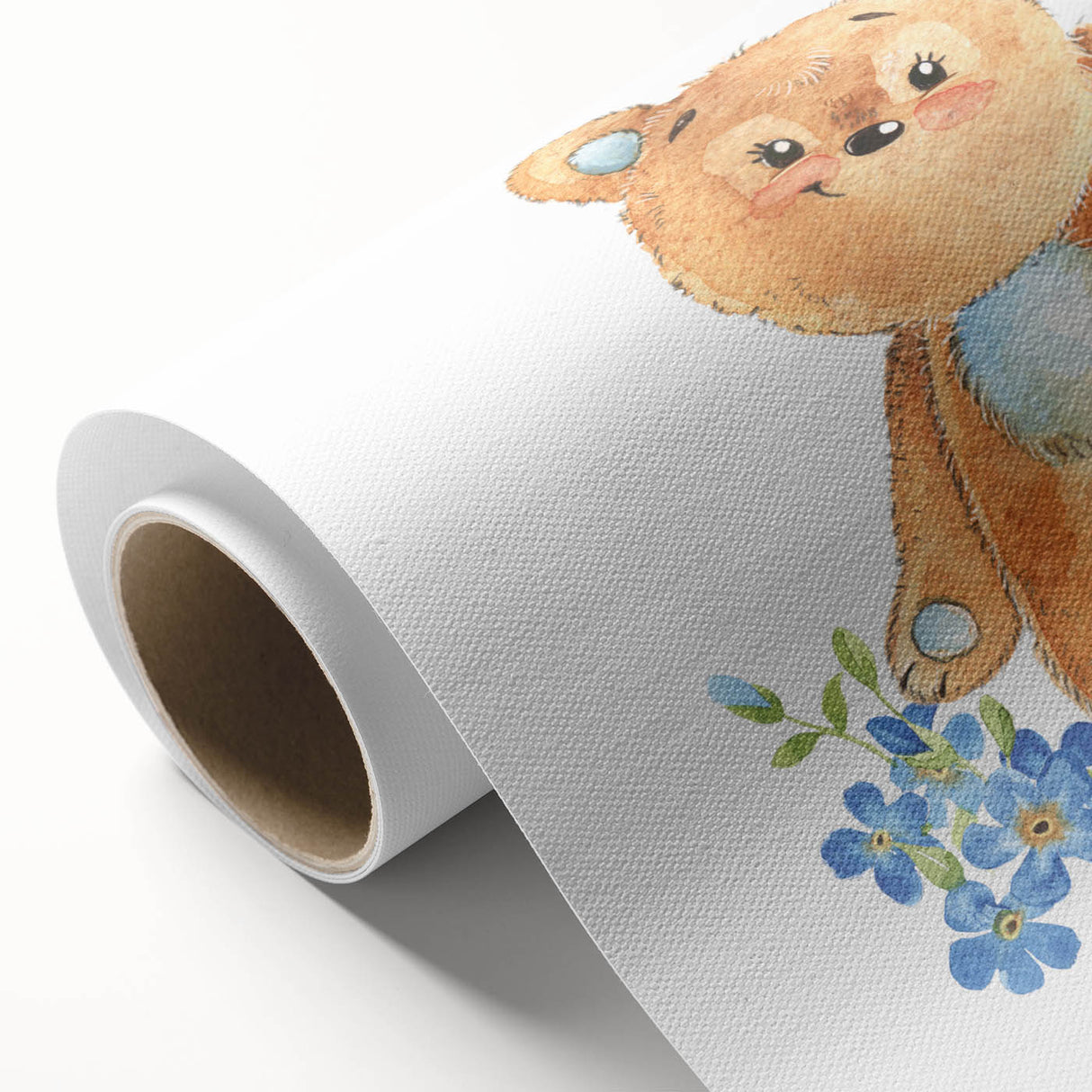Playful Bear Nursery Canvas Prints - Kids Room Wall Art