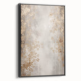 Black and white framed canvas depicting a winter landscape, ideal for bedroom wall decor.