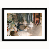 Impressionist Art - The Rehearsal Onstage by Edgar Degas Print