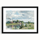 Impressionist Landscape - The River Oise by Camille Pissarro Print
