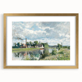 Impressionist Landscape - The River Oise by Camille Pissarro Print