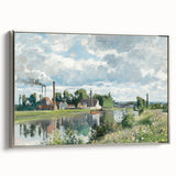 Impressionist Landscape - The River Oise by Camille Pissarro Print
