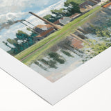 Impressionist Landscape - The River Oise by Camille Pissarro Print