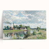 Impressionist Landscape - The River Oise by Camille Pissarro Print