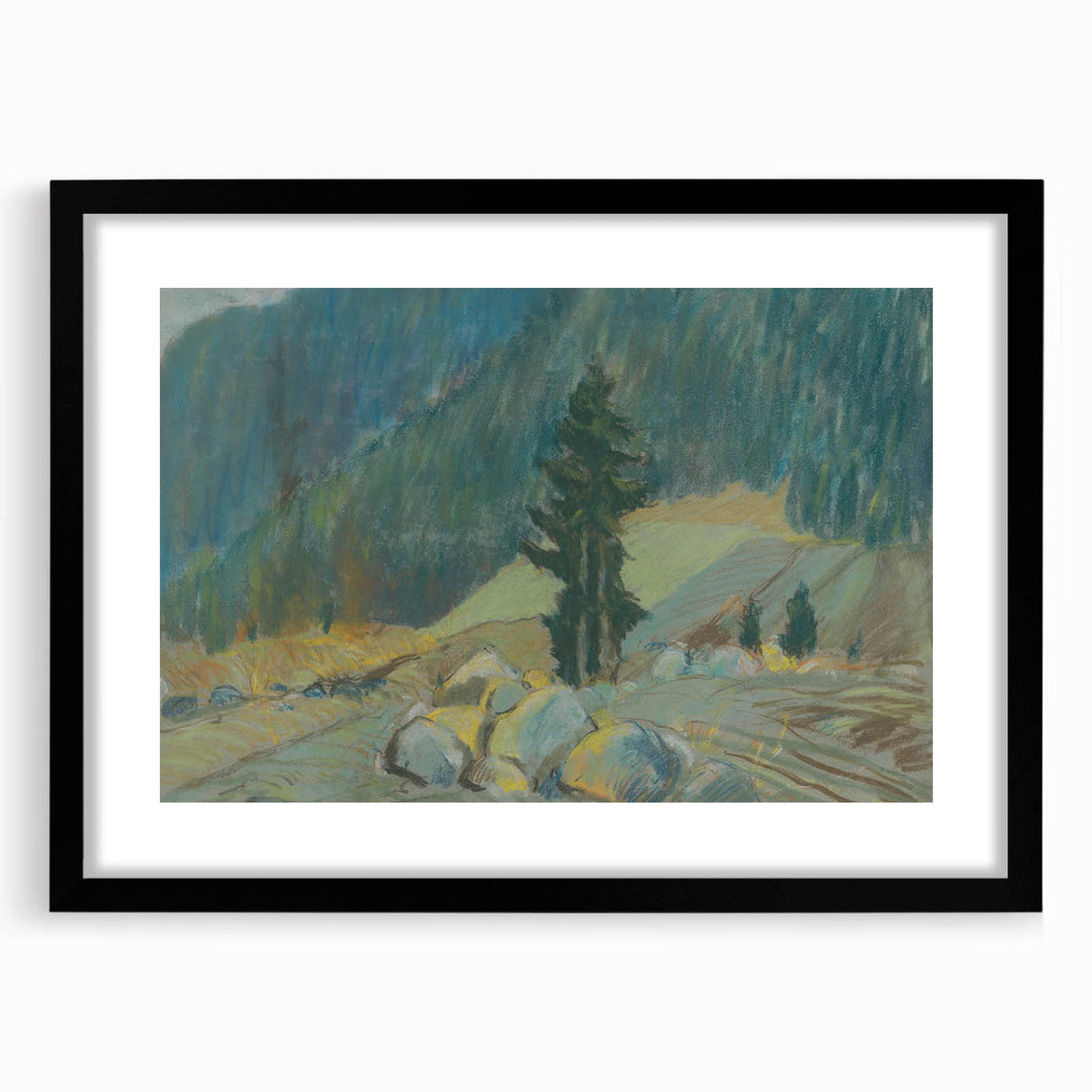 Modern Wall Art - Tranquil Mountain Brook Landscape