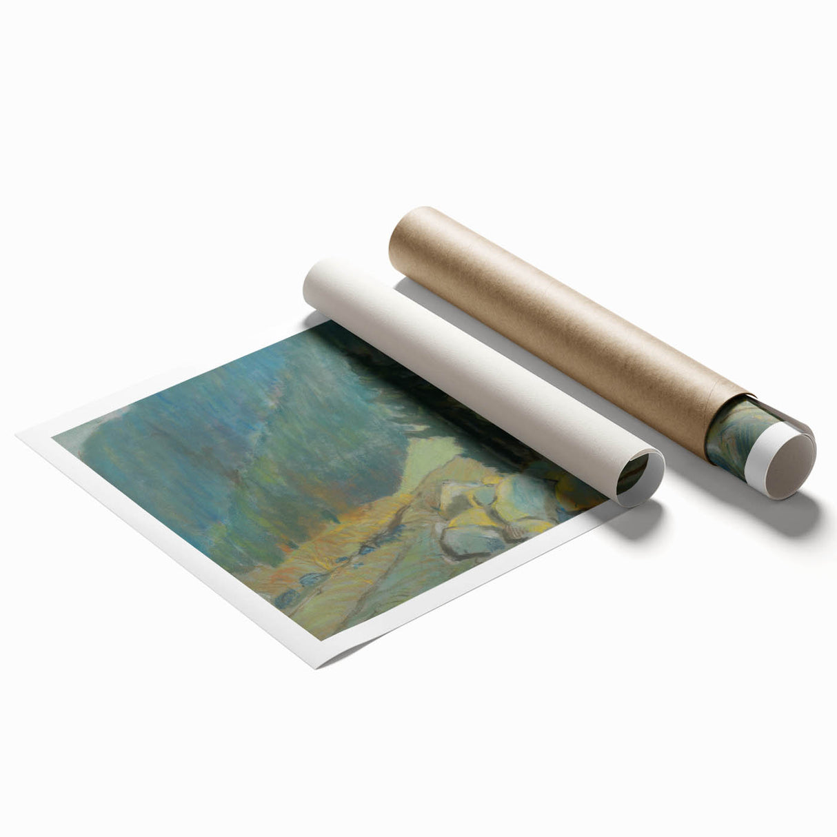 Modern Wall Art - Tranquil Mountain Brook Landscape