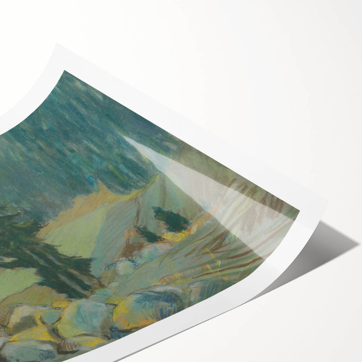 Modern Wall Art - Tranquil Mountain Brook Landscape