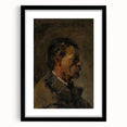 Romanticism Art: Older Man Profile by Mednyánszky Canvas Print