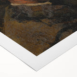 Romanticism Art: Older Man Profile by Mednyánszky Canvas Print