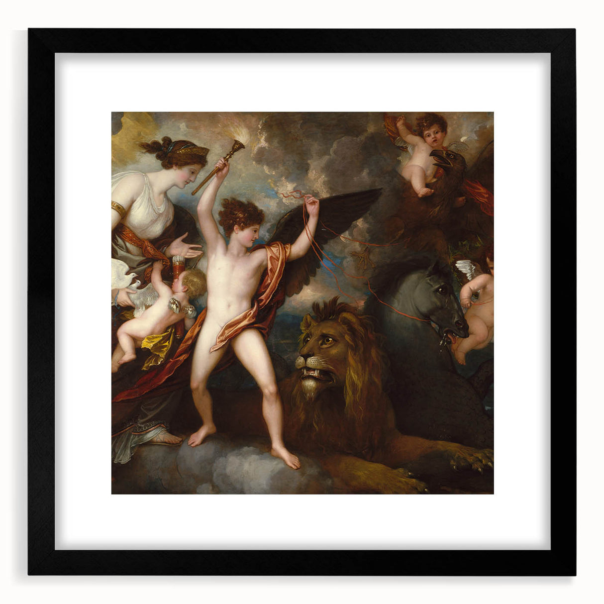 Neoclassical Art Print: The Power of Love by Benjamin West - Mythic Beauty