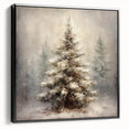 Festive Canvas Art- Pinecones and Berries Christmas Wall Art