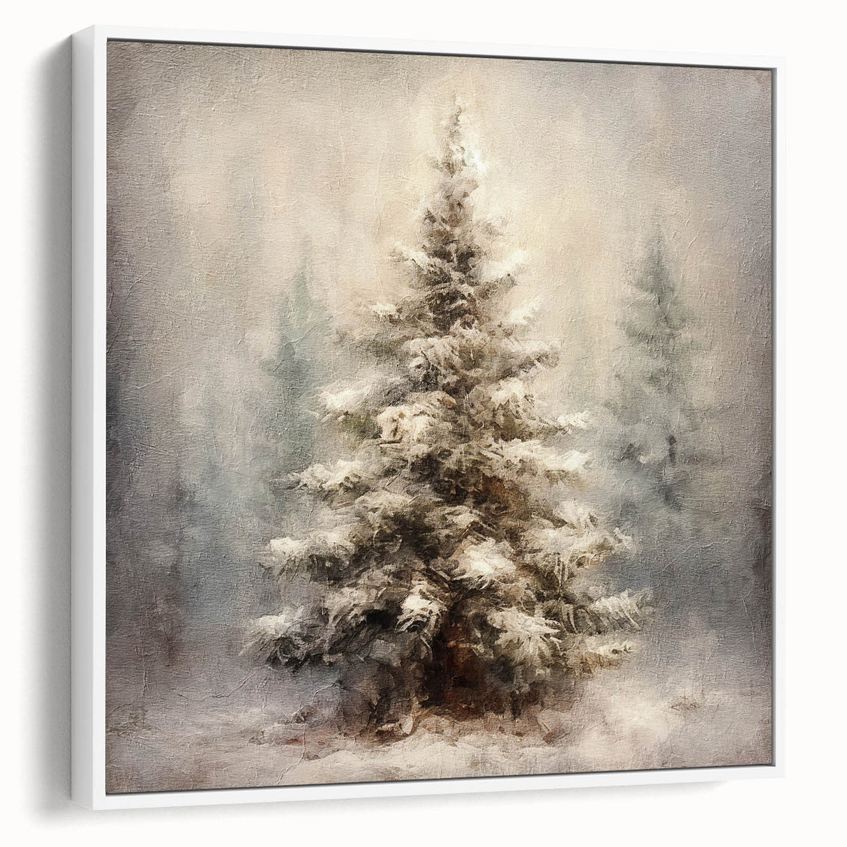 Festive Canvas Art- Pinecones and Berries Christmas Wall Art