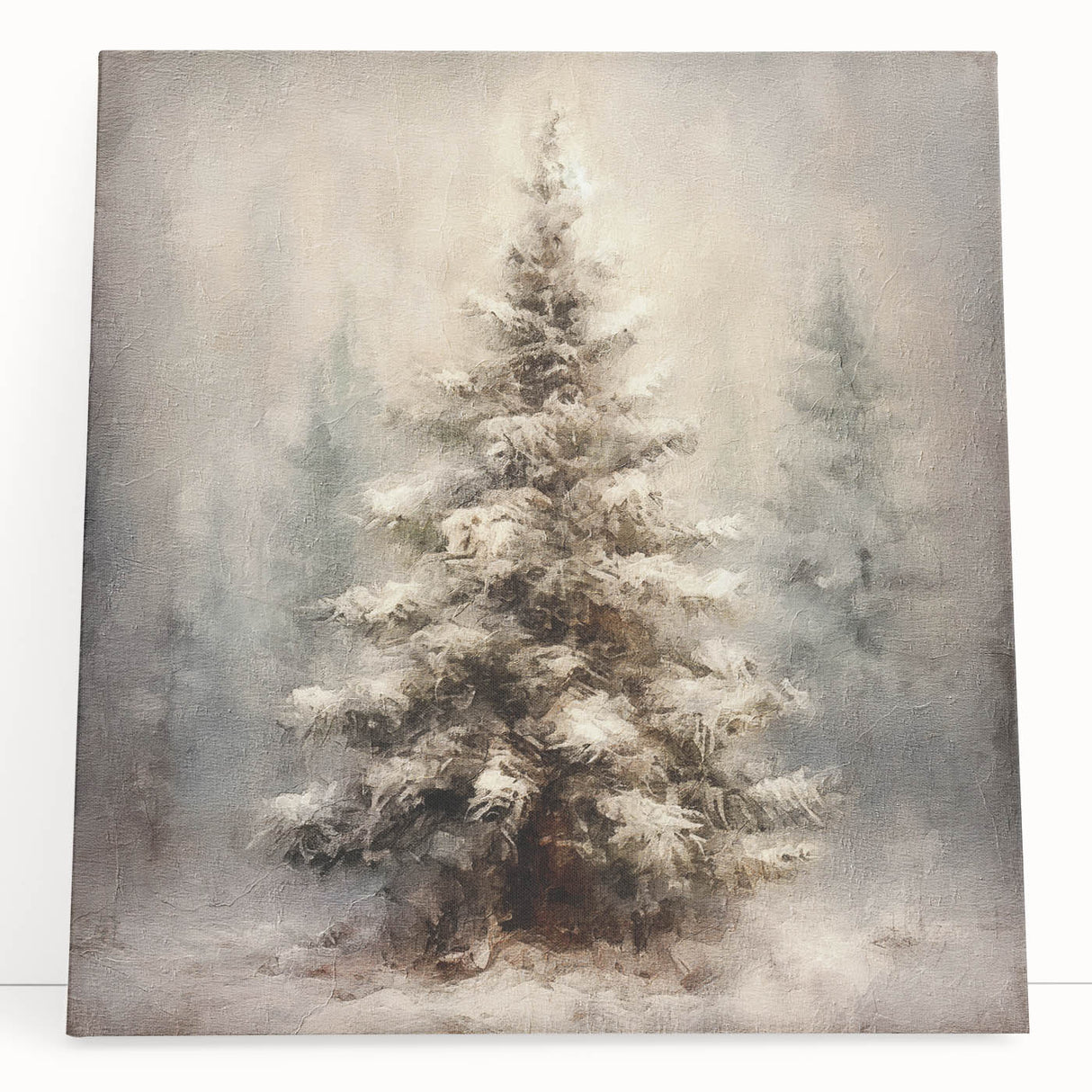 Festive Canvas Art- Pinecones and Berries Christmas Wall Art