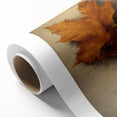 Halloween Canvas Art - Rustic Autumn Leaves Vintage Wall Hanging