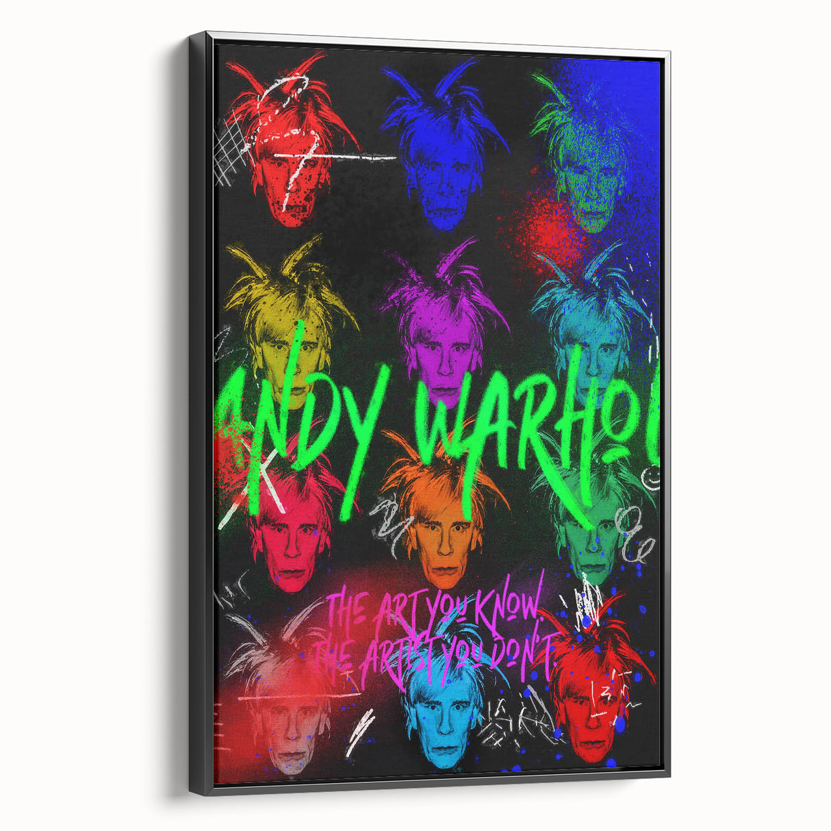 Vibrant Pop Art Wall Art - Modern Andy Warhol Canvas Print