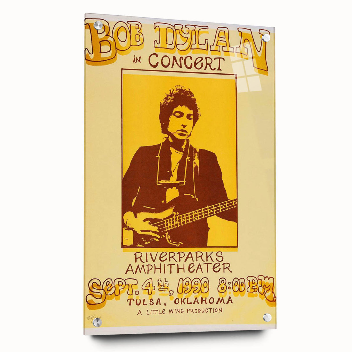 Vintage Bob Dylan Concert Poster - Retro Music Wall Art