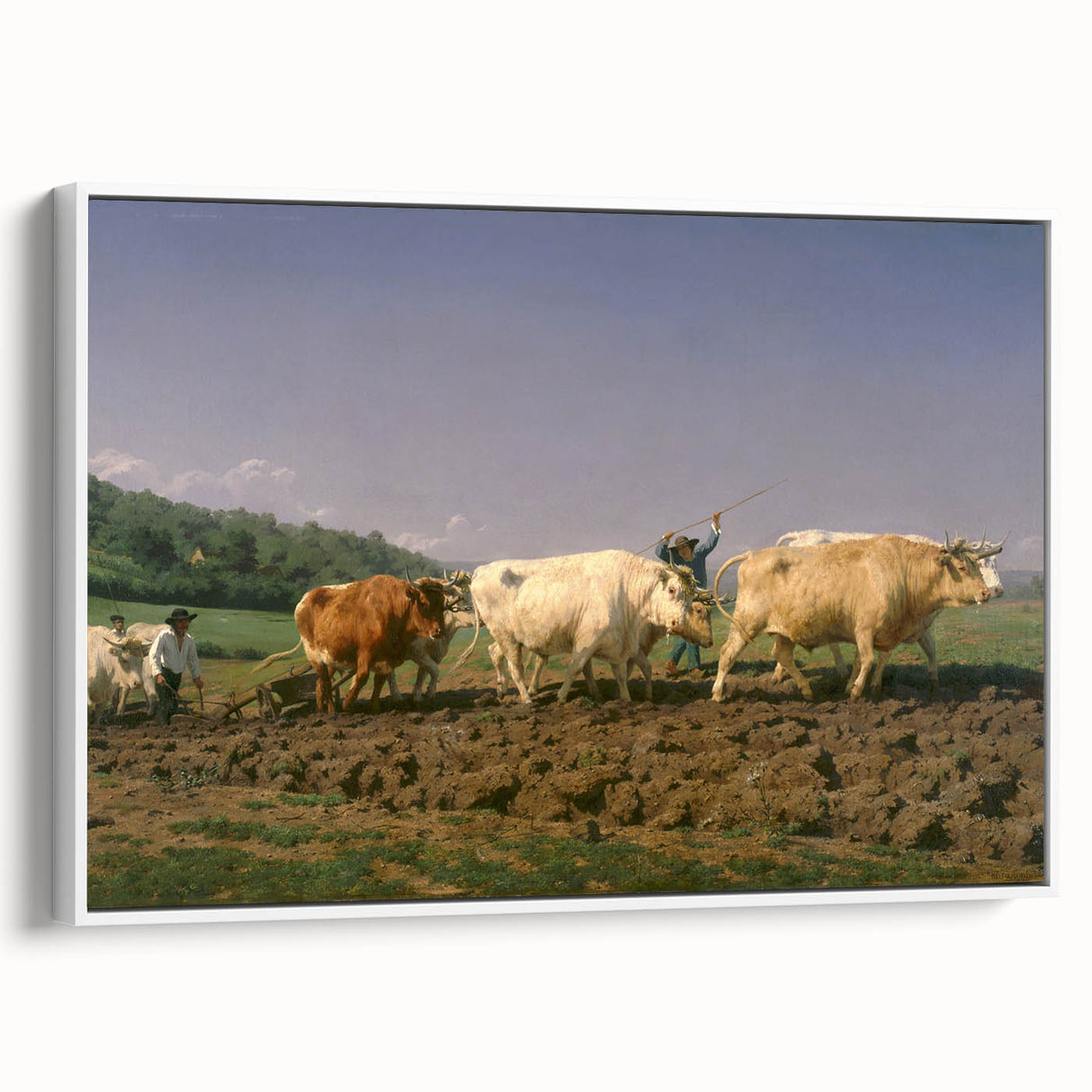 Classic Realism Farm Scene | Ploughing in Nevers by Rosa Bonheur Print