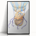Hot Air Balloon Bear - Nursery Wall Art for Baby Room Decor