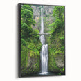 Black and white landscape painting on framed canvas, featuring a spring scene, suitable for bedroom wall art.