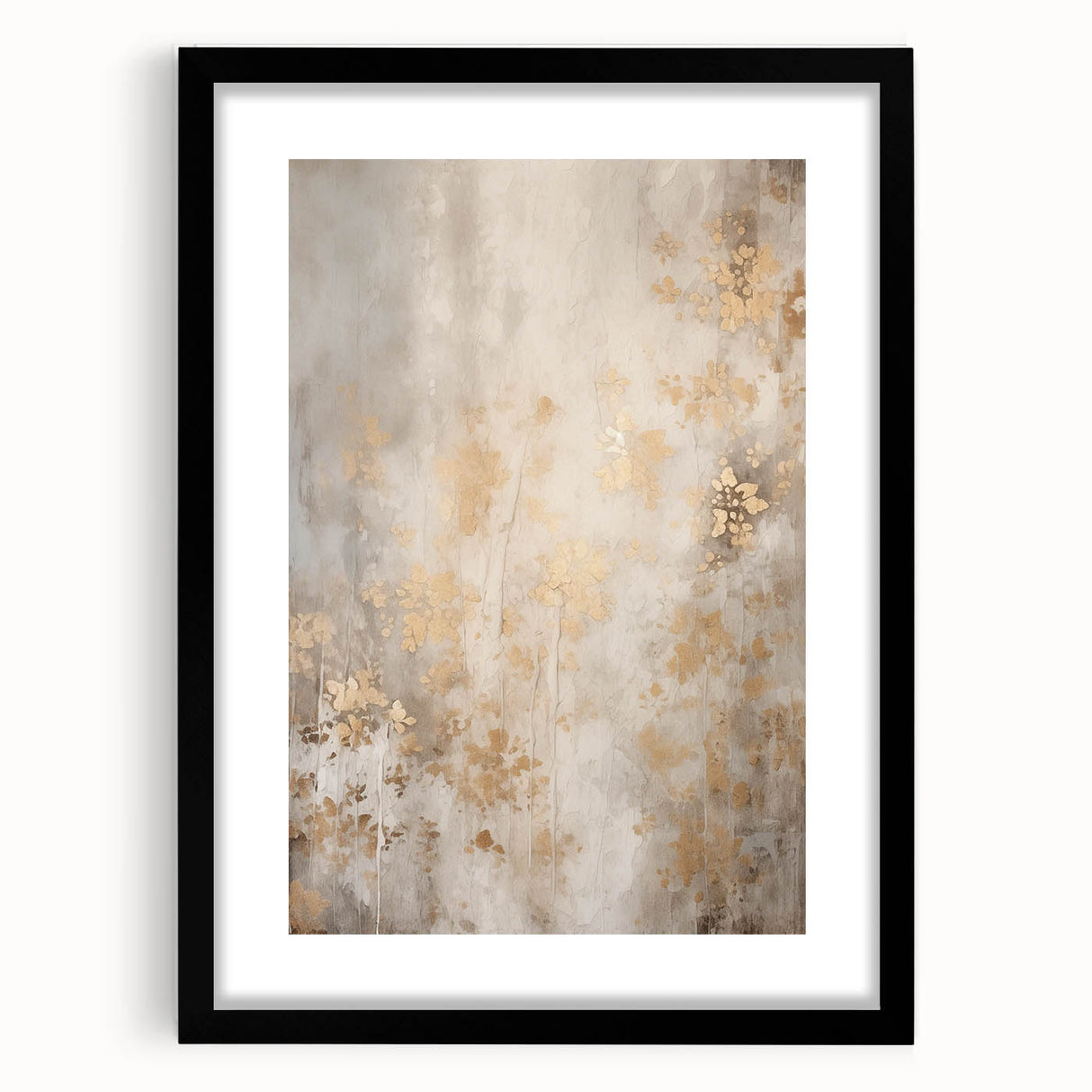 Extra large abstract art print featuring textured, colorful swirls on a black framed canvas, ideal for living room decor.