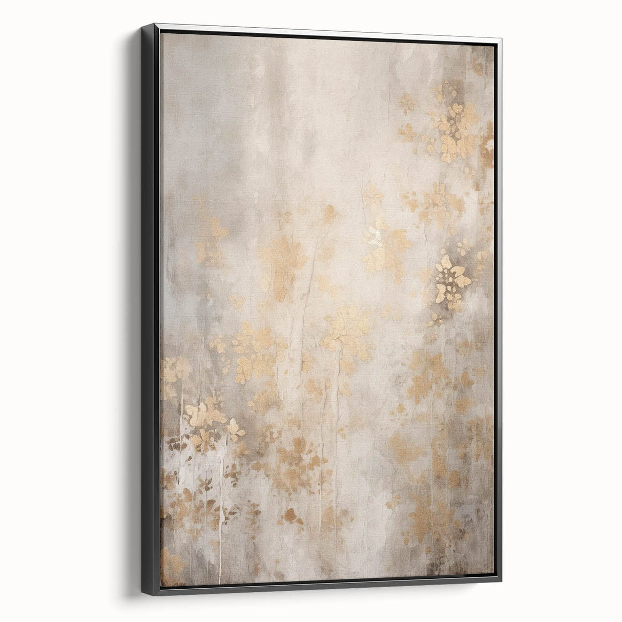 Black and white landscape art painting on framed canvas, depicting a winter scene, suitable for bedroom decor.