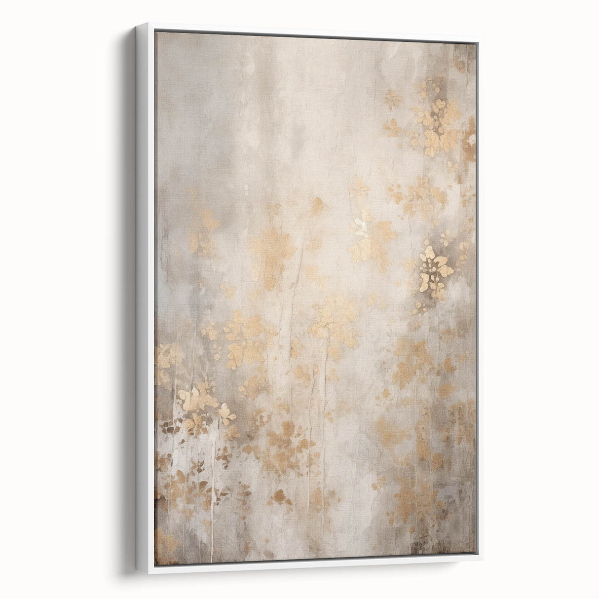 Framed vintage poster art of a winter scene on canvas, featuring muted blues and whites, ideal for living room decor.