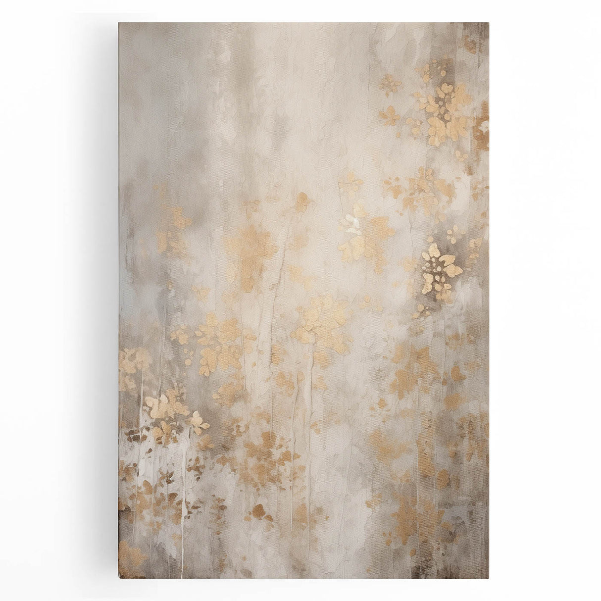 Winter tree silhouette in black and white on large stretched canvas, ideal for kitchen art.