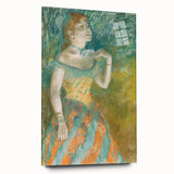 Impressionist Portrait - The Singer in Green by Edgar Degas