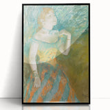 Impressionist Portrait - The Singer in Green by Edgar Degas