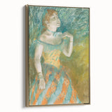Impressionist Portrait - The Singer in Green by Edgar Degas
