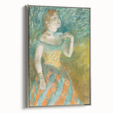 Impressionist Portrait - The Singer in Green by Edgar Degas