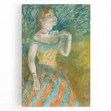 Impressionist Portrait - The Singer in Green by Edgar Degas