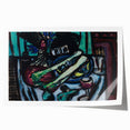 Modern Wall Art - Bold Still Life with Chianti Bottle