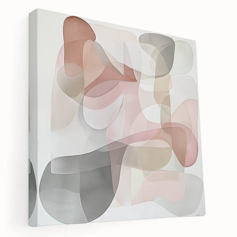 Modern Bedroom Art – Framed Bedroom Wall Art in Soft Beige & Gray