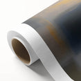 Abstract geometric rolled canvas artwork featuring vibrant colors and dynamic shapes, ideal for modern home decor, packaged securely in a protective cardboard tube.