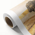 Abstract landscape wall art on rolled canvas showcasing vibrant colors with fluid shapes, ideal for modern decor. Packaged securely in a sturdy tube for safe shipping.