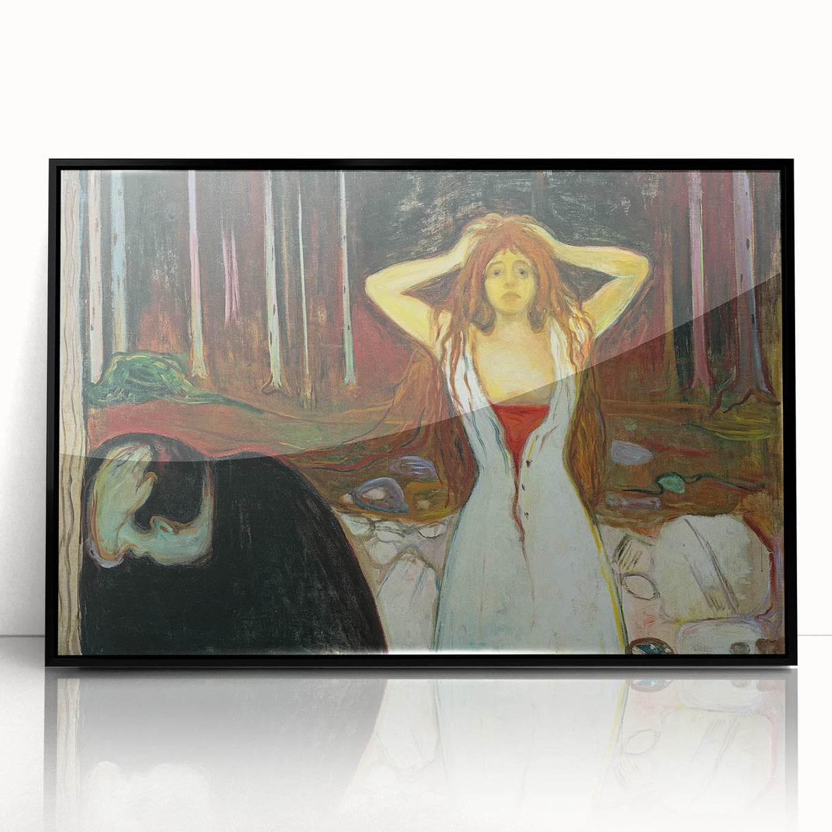 Expressionist Art: "Ashes" Abstract Modern Expressionism Wall Decor