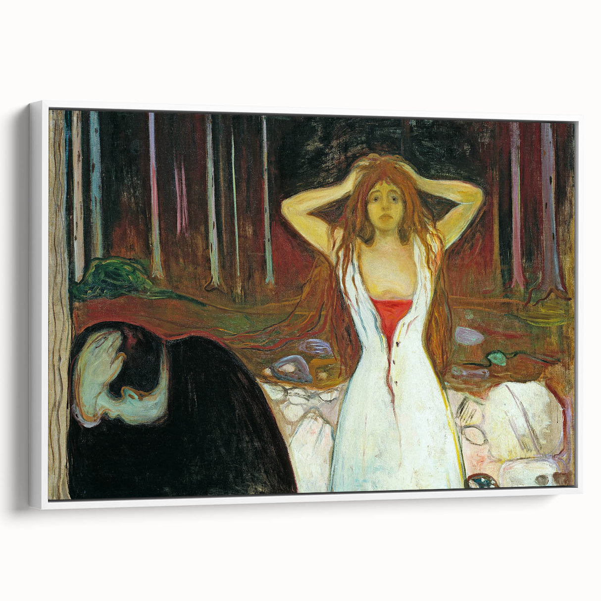 Expressionist Art: "Ashes" Abstract Modern Expressionism Wall Decor