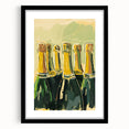 Extra large abstract art print featuring vibrant, colorful textures on a black framed canvas, suitable for living room decor.