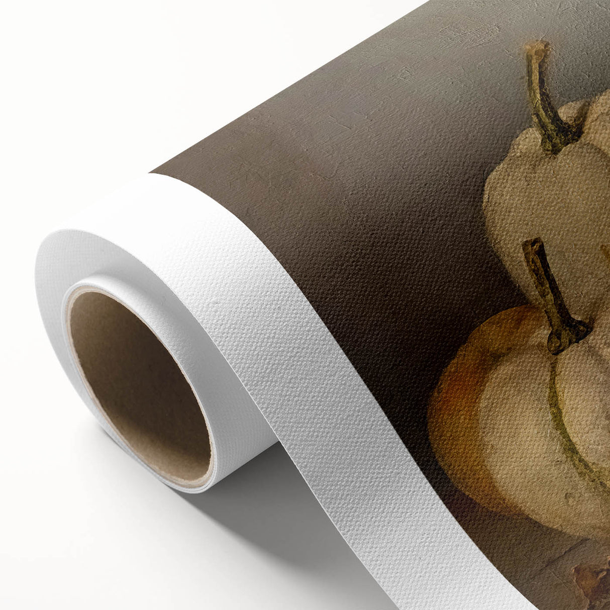 Halloween Wall Decor - Elegant White Pumpkin Still Life Print