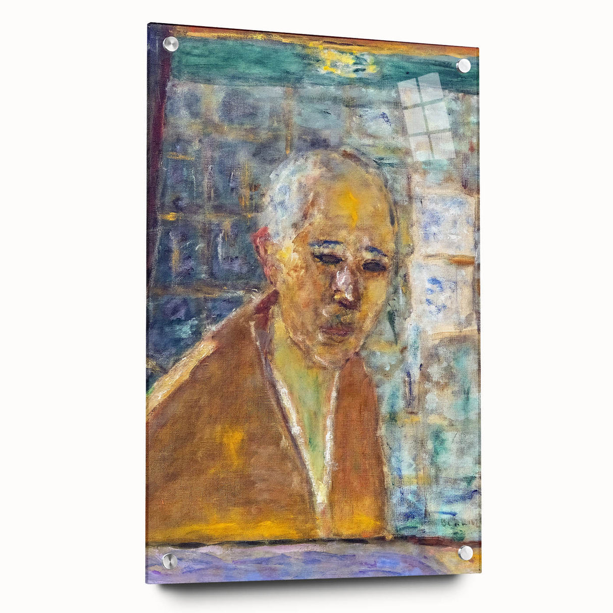 Modern Wall Art Print - Final Self-Portrait by Bonnard - Reflective Decor