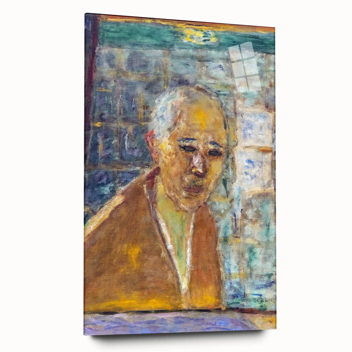 Modern Wall Art Print - Final Self-Portrait by Bonnard - Reflective Decor
