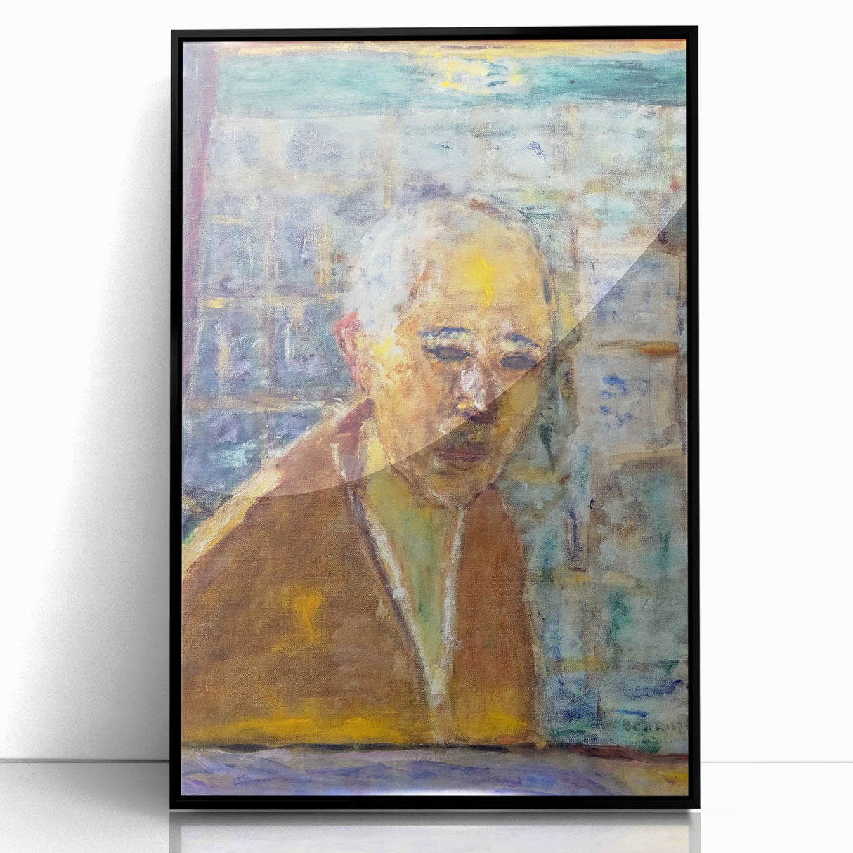 Modern Wall Art Print - Final Self-Portrait by Bonnard - Reflective Decor