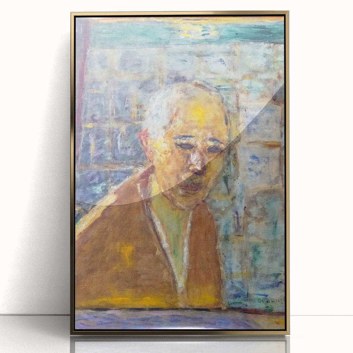 Modern Wall Art Print - Final Self-Portrait by Bonnard - Reflective Decor