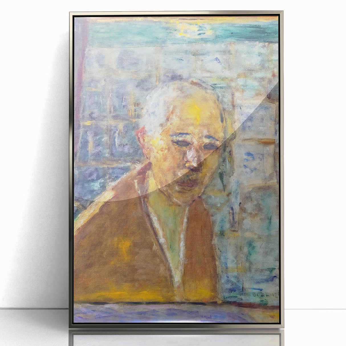 Modern Wall Art Print - Final Self-Portrait by Bonnard - Reflective Decor