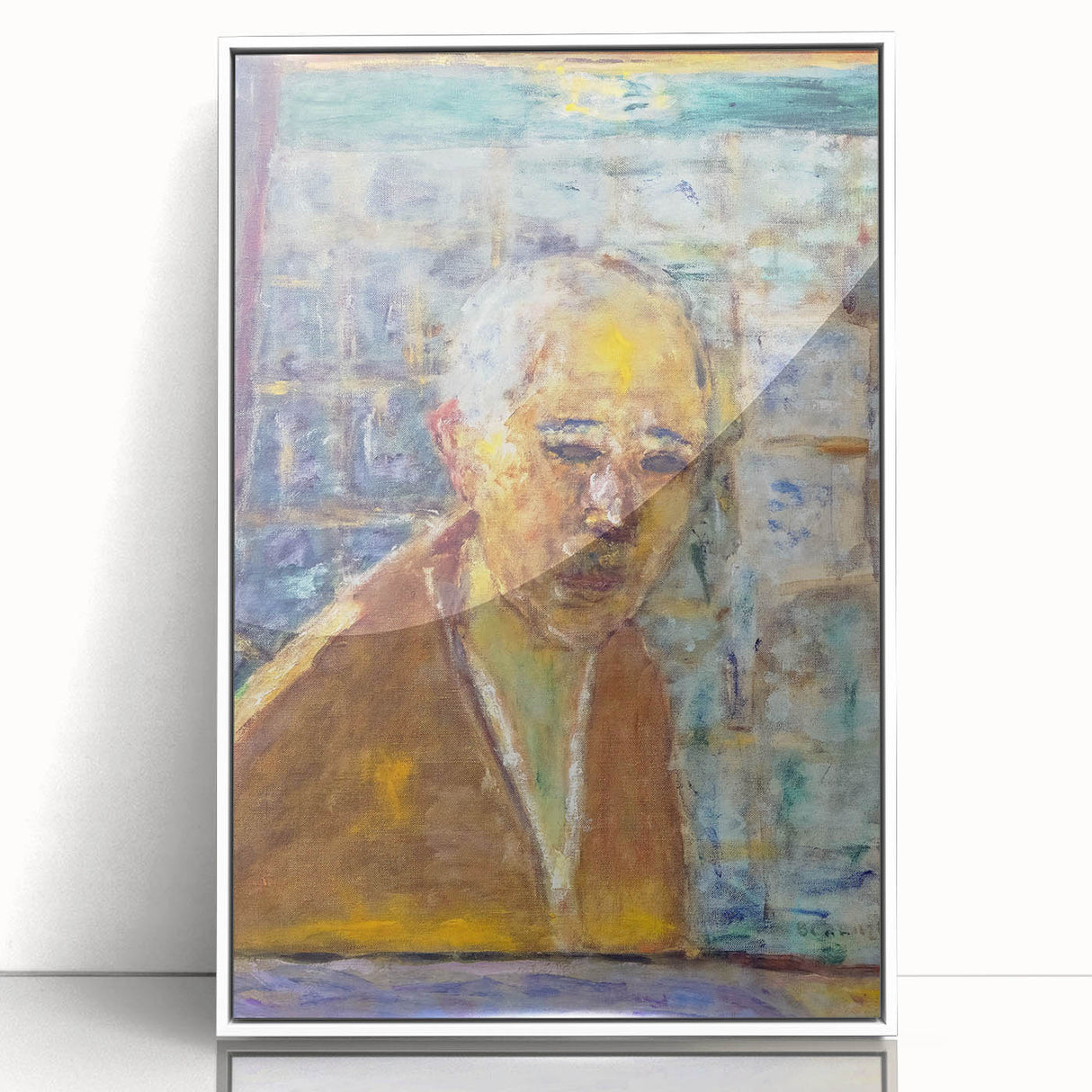 Modern Wall Art Print - Final Self-Portrait by Bonnard - Reflective Decor
