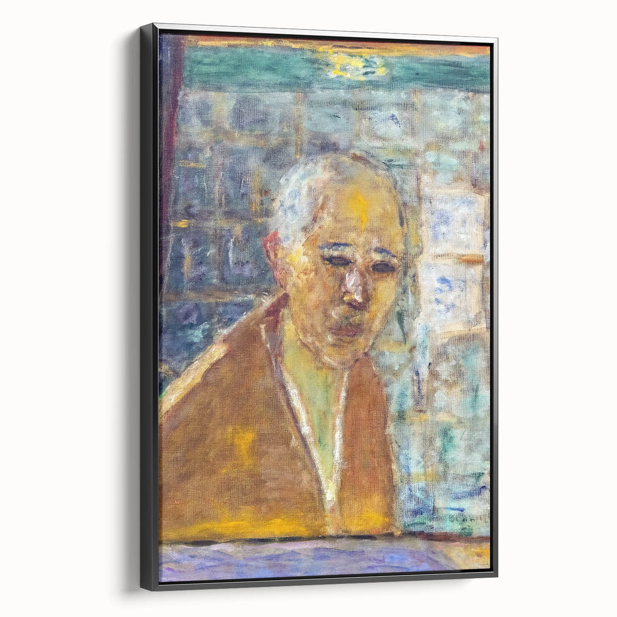 Modern Wall Art Print - Final Self-Portrait by Bonnard - Reflective Decor