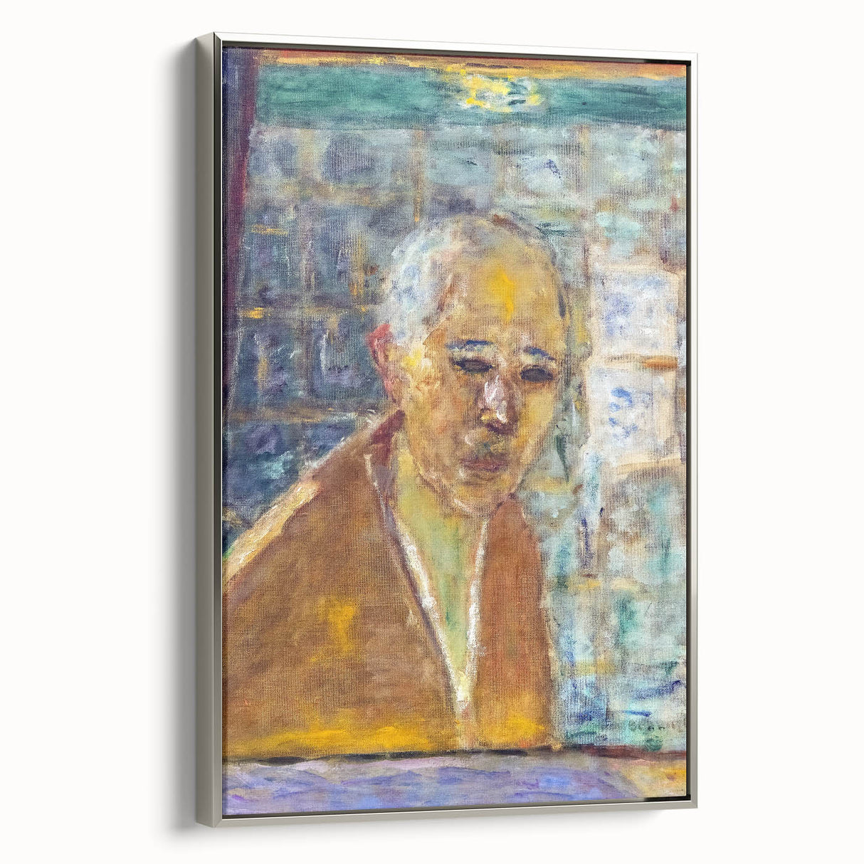 Modern Wall Art Print - Final Self-Portrait by Bonnard - Reflective Decor